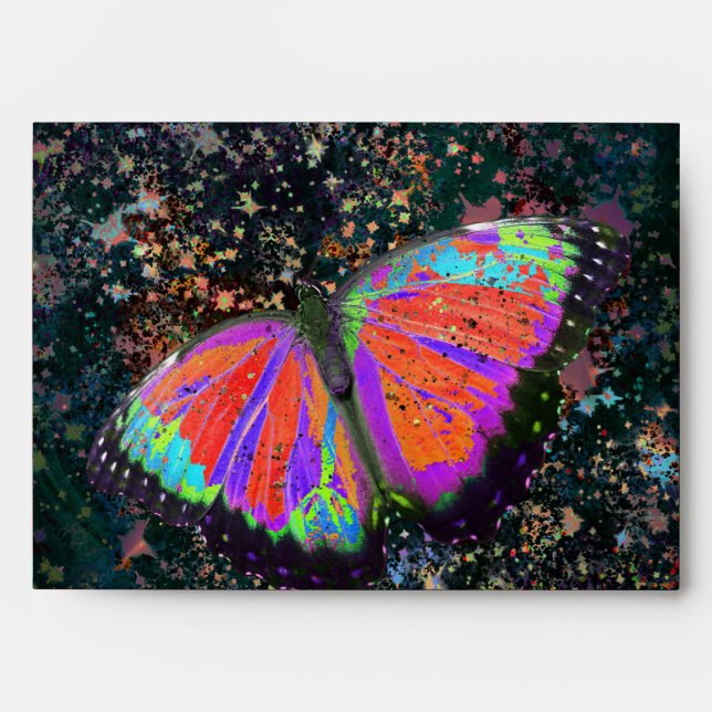 PN 18 Colourful Butterfly Envelope (Front)