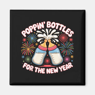 Pn Bottles For The New Year Funny Baby Milk Toast  Magnet