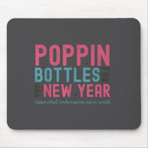 Pn Bottles For The New Year, Midwife New Year's Ev Mouse Mat