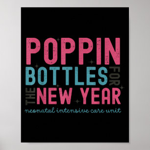 Pn Bottles For The New Year, Midwife New Year's Ev Poster