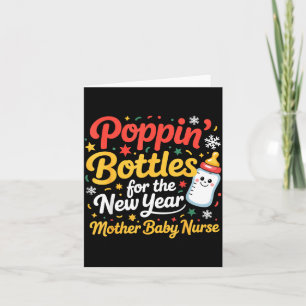 Pn Bottles For The New Year Mother Baby Nurse Card