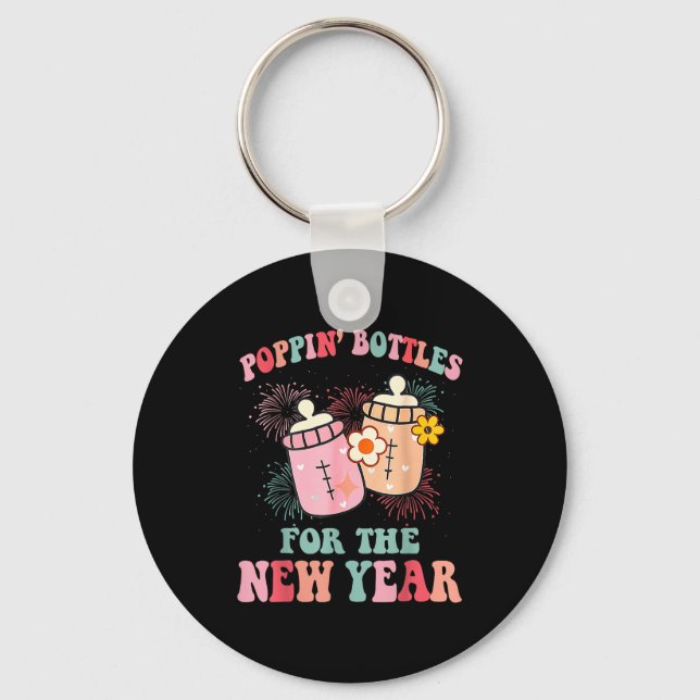 Pn’ Bottles For The New Year Nicu Nurse  Key Ring (Front)