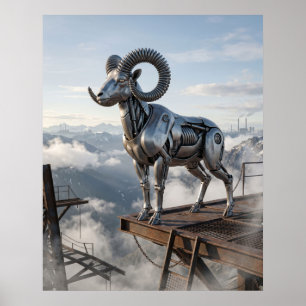Pneumatic Ram Peak Poster