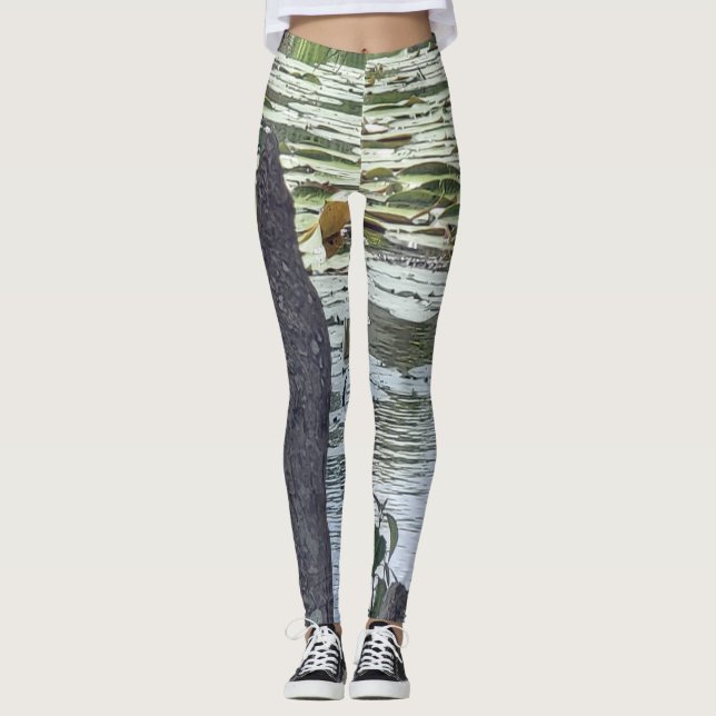  Pneumatophores Pond Camouflage Look  Leggings (Front)