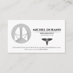 Pneumologist Medical Business Cards