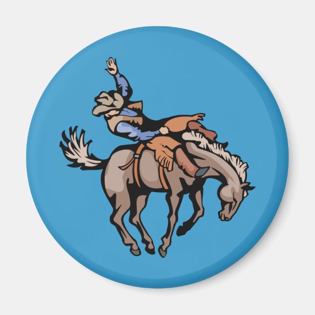 png_cowboys_4162007-108 Rodeo Cowboys Horses Magnet (Front)