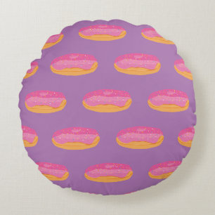 Pnk Doughnuts Round Cushion