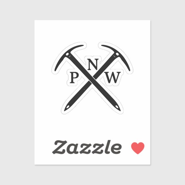 PNW Ice Axe Sticker (Sheet)