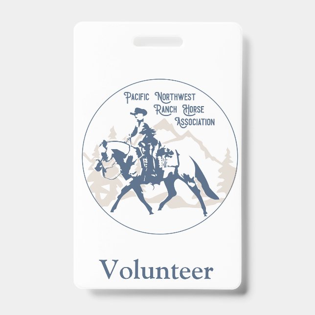 pnwrha volunteer ID badge (Front)