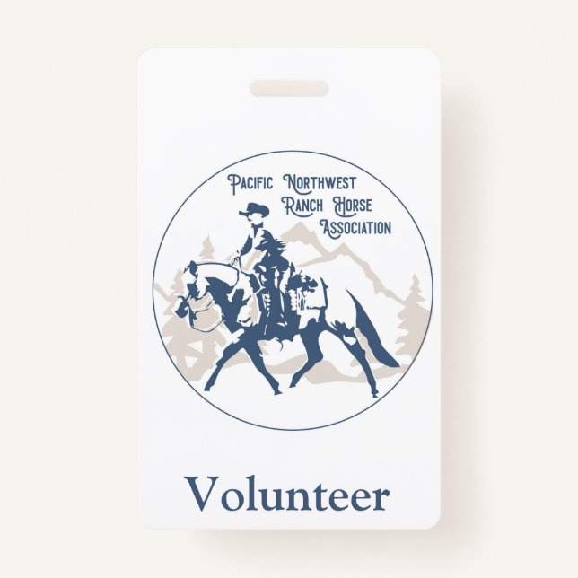 pnwrha volunteer ID badge (Front)