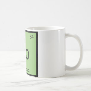 Po - Pistachio Nut Chemistry Periodic Table Symbol Coffee Mug