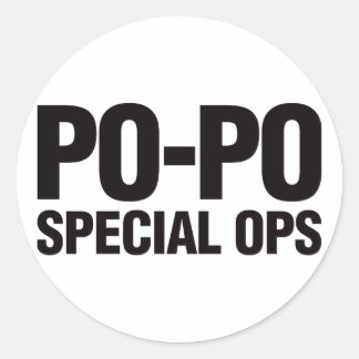 Po-Po Special Ops Classic Round Sticker