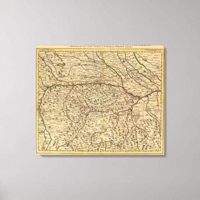 Po River Valley in Italy Canvas Print (Front)