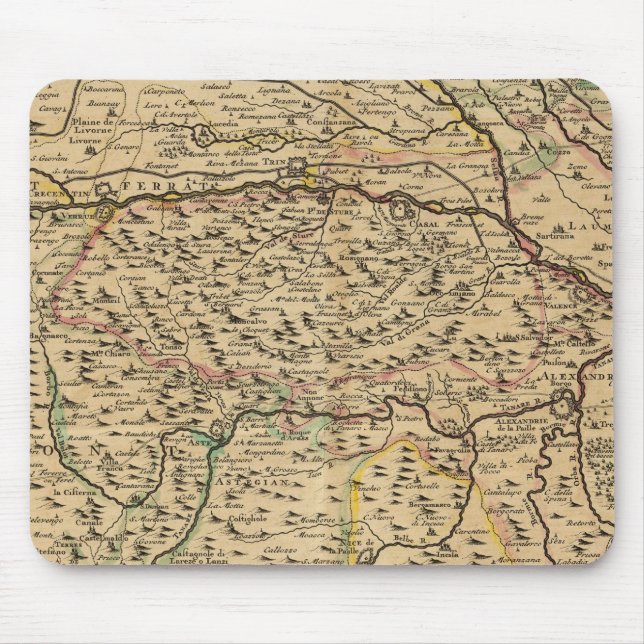 Po River Valley in Italy Mouse Mat (Front)