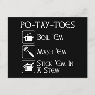 Po-Tay-Toes Postcard