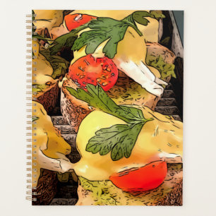 Poached Eggs with Avocado on Toast Planner