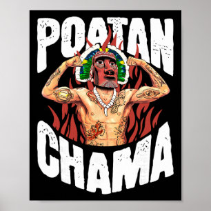 Poatan Chama Mma Fan Jjb Boxing Muay Thai Kickboxi Poster