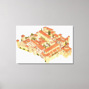 Poblet Monastery. Catalonia Spain Canvas Print
