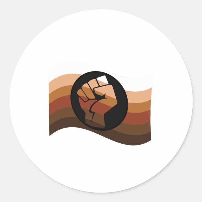 POC Colours Flag Classic Round Sticker (Front)