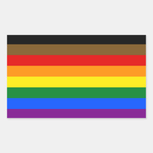 POC Inclusive LGBTQ+ Pride Rectangle Sticker