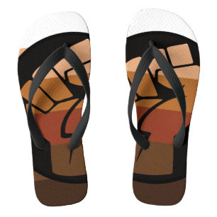 POC Pride Flag Flip Flops