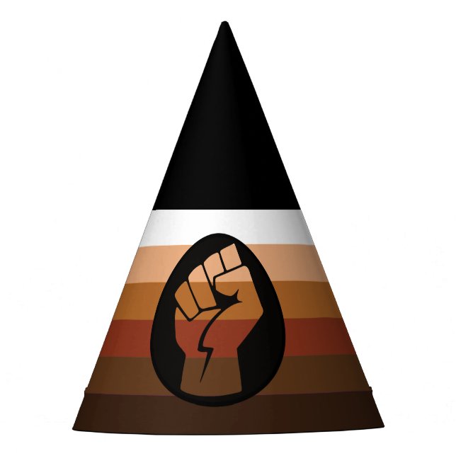 POC Pride Flag Party Hat (Front)