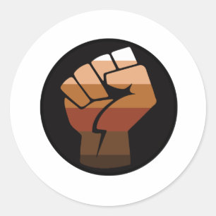 POC STRIPE FLAG CLASSIC ROUND STICKER