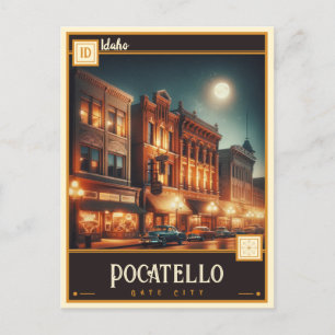 Pocatello, Idaho    Vintage Postcard