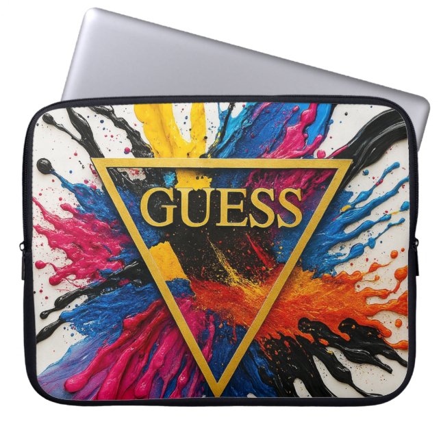 pochette de transport pc (guess) laptop sleeve (Front)
