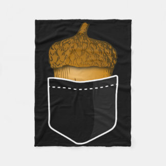 Pocket Acorn - Oak Nuts Fall Plants Nature Tee  Fleece Blanket