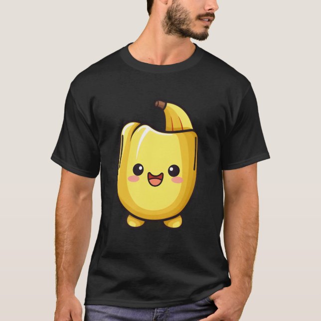 Pocket Banana Anime Funny Fruit Squad Halloween Co T-Shirt (Front)