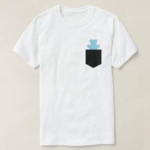 Pocket Bear Blue Otter Chaser Cub T-Shirt