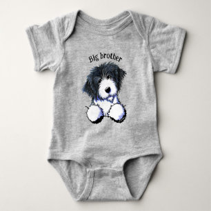 Pocket Bearded Collie Baby Bodysuit