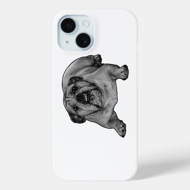 Pocket bulldog, ink-dot cool Case-Mate iPhone case (Back)