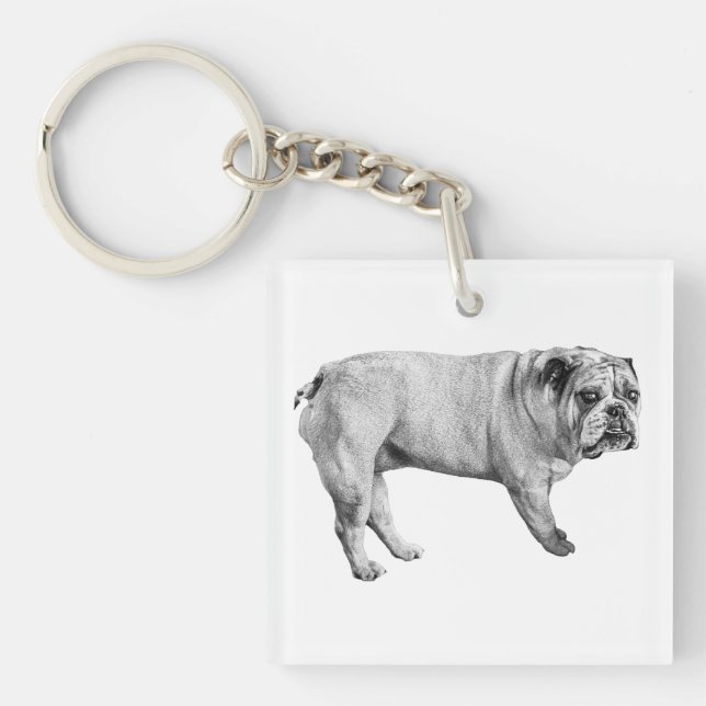 Pocket Bulldog Keychain (Front)