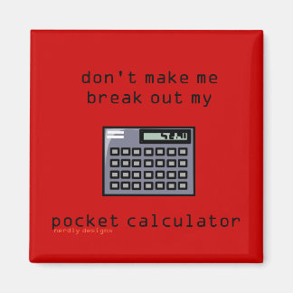 pocket calculator magnet