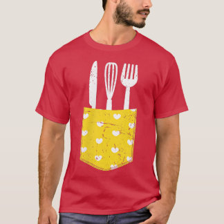 Pocket Chef Restaurant Food Cooking Culinary Hobby T-Shirt