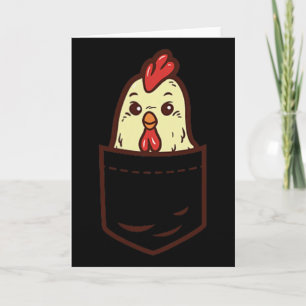 Pocket Chicken Whisperer Cute Poultry Farm Animal Card