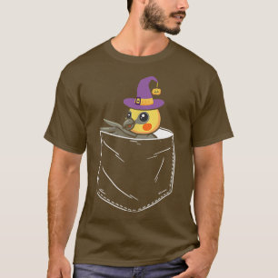 Pocket Cockatiel Witch Pumpkin Funny Halloween Bir T-Shirt
