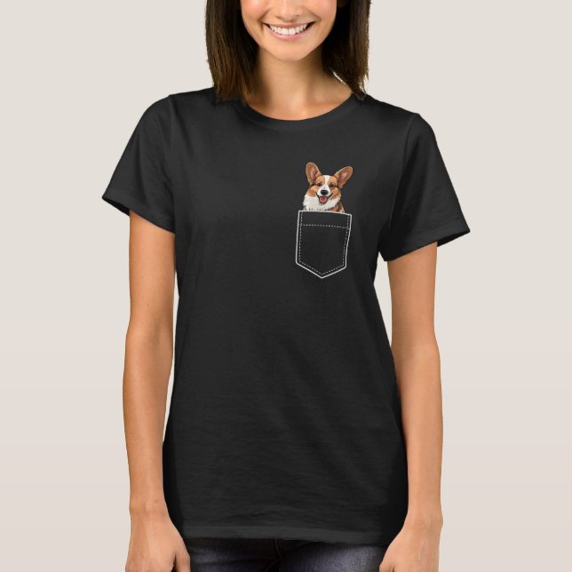 Pocket Corgi T-Shirt (Front)