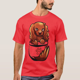 Pocket Cute Irish Setter Dog T-Shirt