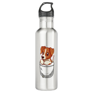 Pocket Cute Jack Russell Terrier  710 Ml Water Bottle