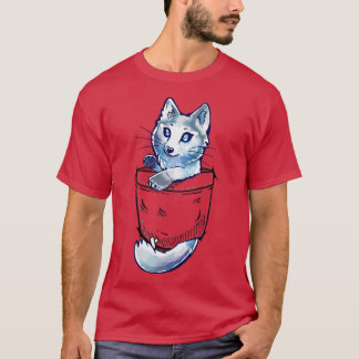 Pocket Cute Marble Fox T-Shirt