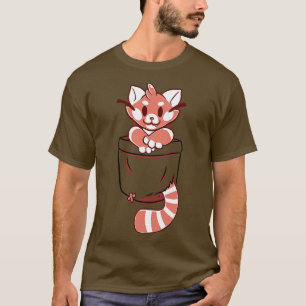 Pocket Cute Red Panda  T-Shirt