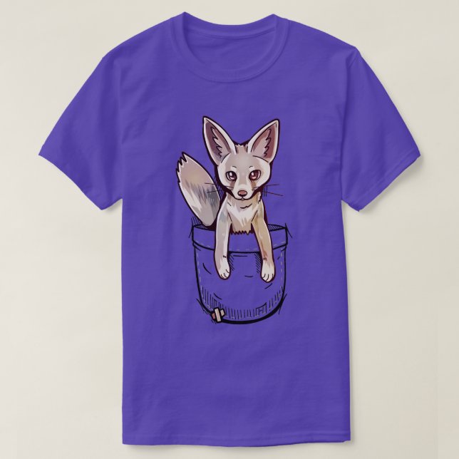 Pocket Cute Ruppells Fox  T-Shirt (Design Front)