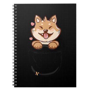 Pocket cute shiba inu puppy dog Pet Present Notebook