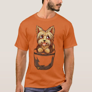 Pocket Cute Yorkshire Terrier Puppy  T-Shirt