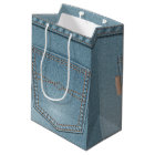 Pocket Denim Blue Jeans