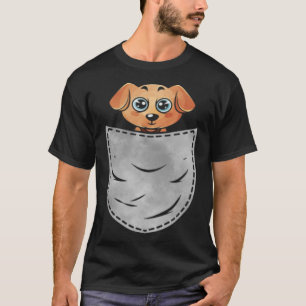 Pocket Dog Animal In Your Pocket Labrador Dog T-Shirt