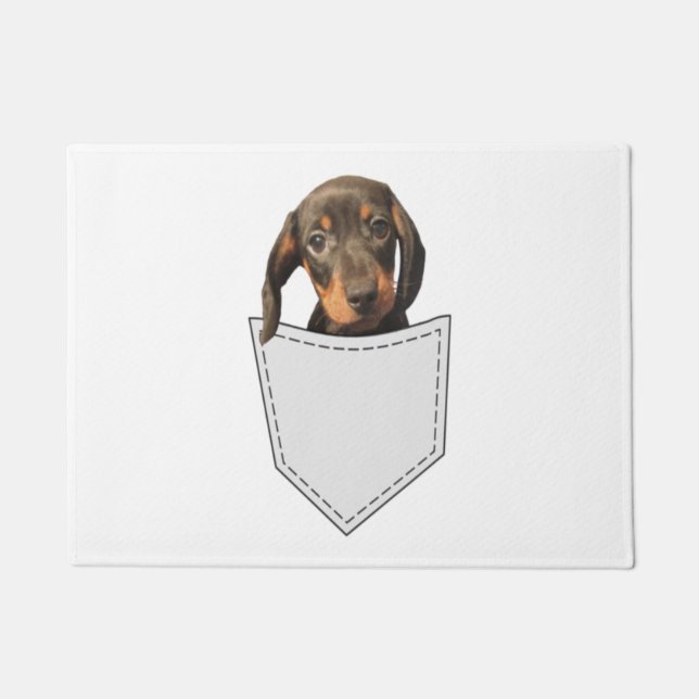 Pocket Dog Dachshund  Doormat (Front)